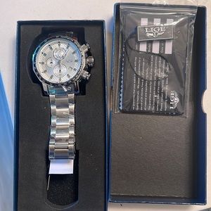 Men’s new Lige watch still new in plastic with box